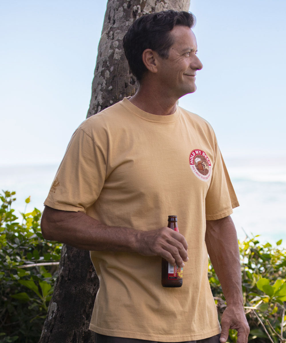 Hold My Beer - Beer Dyed Short Sleeve Crewneck T-Shirt